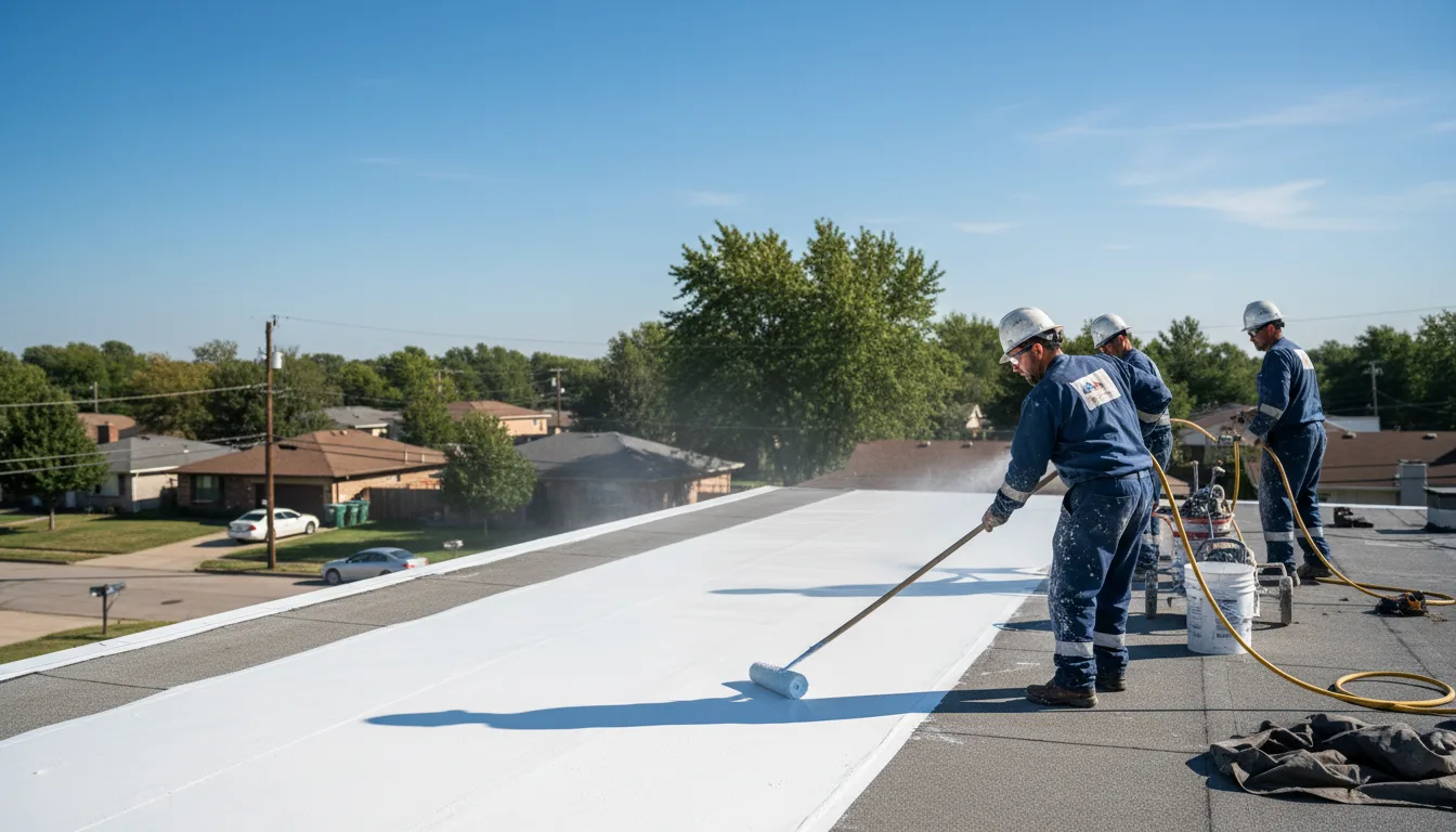 Commercial roof coating in Nazareth, PA near me